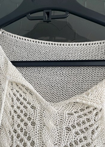 Bohem V Yaka Uzun Kollu Örgü Kazak - Görsel 5