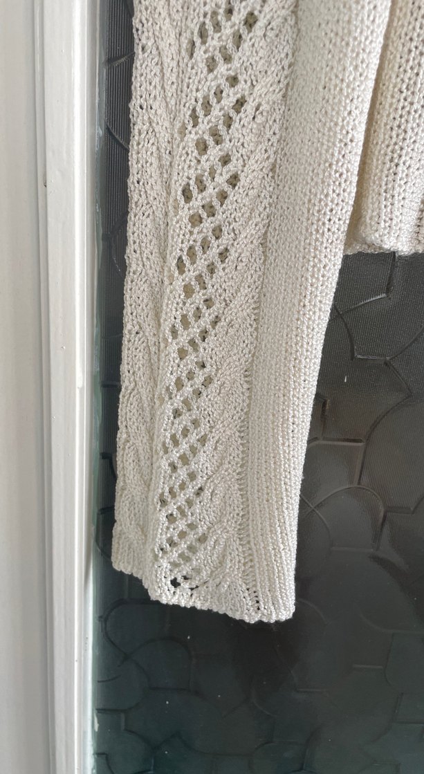 Bohem V Yaka Uzun Kollu Örgü Kazak - Görsel 2