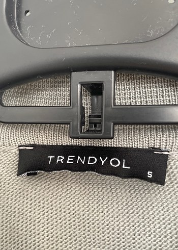 Gri Düğmeli Kadın Keten Hırka - Görsel 6