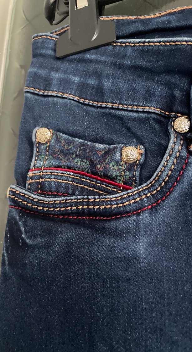 Kadın Lacivert Midi Boy Denim Jean - Görsel 4