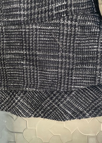 Düğmeli Gri Kadın Blazer Ceket - Görsel 9