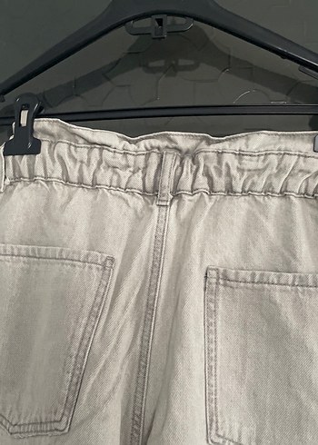 Gri Kemerli Rahat Kesim Kadın Pantolon - Görsel 6