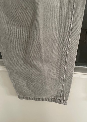 Gri Kemerli Rahat Kesim Kadın Pantolon - Görsel 5