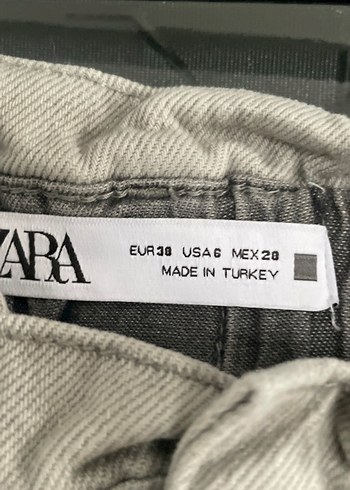 Gri Kemerli Rahat Kesim Kadın Pantolon - Görsel 4