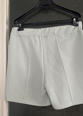 Gri Mini Bol Kesim Kemerli Şort - Görsel 7