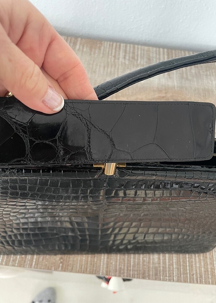 Yılan derisi çanta - Görsel 4