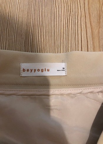 m Beden Beyyoglu Bej Mini Etek