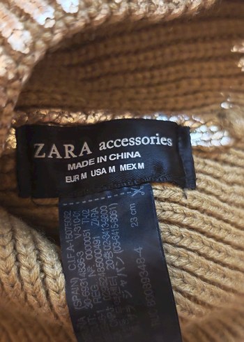 Zara Parlak Altın Renkli Bere - Görsel 3