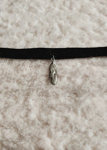 American Vintage Minimal Siyah Kadife Choker