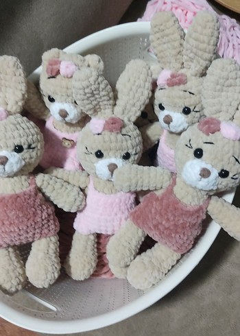 Beden Pembe Peluş Tavşan Oyuncak