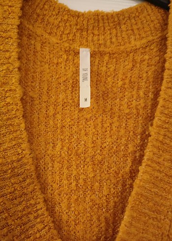 turuncu yumoş uzun oversize kazak - Görsel 2