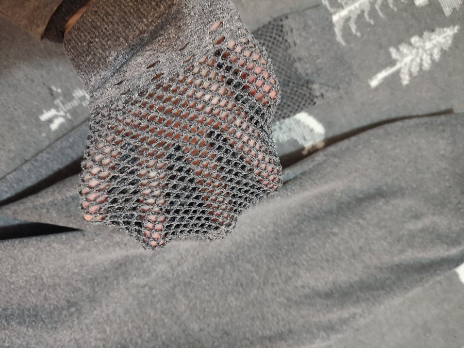 gri fileli spor tayt - Görsel 2