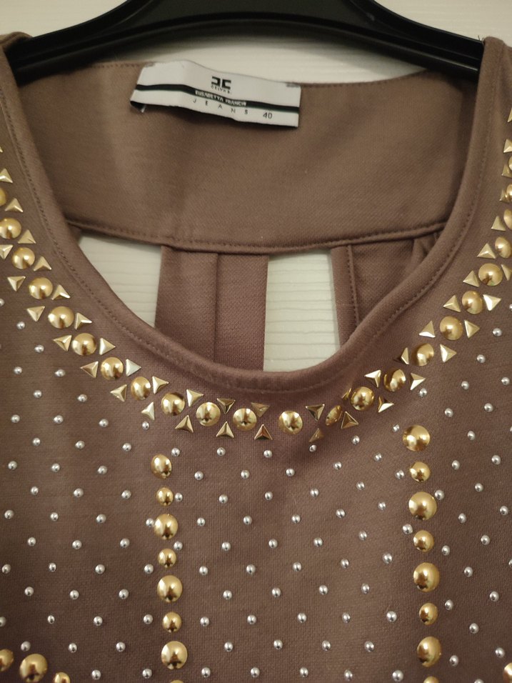 kaliteli boncuk işlemeli midi abiye - Görsel 4