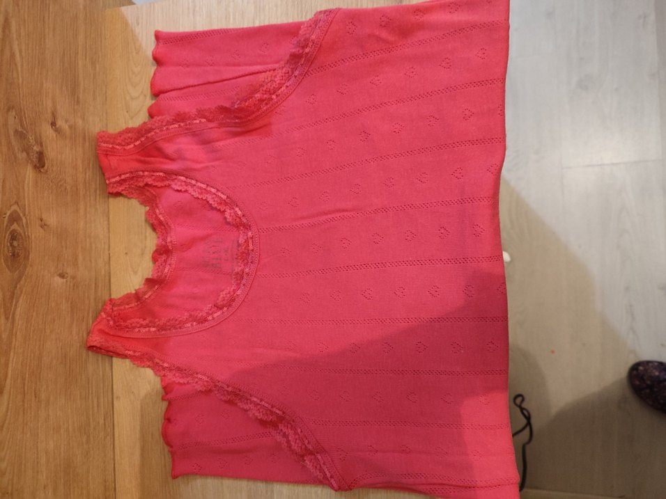 Dantelli Pembe Atlet - bluz - Görsel 2