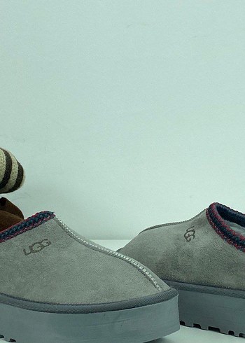 Ugg Gri Kadın Platform Ev Terliği