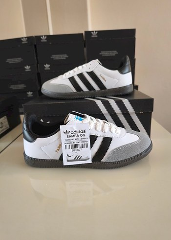 Adidas Adidas Samba Beyaz Gri Spor Ayakkabı