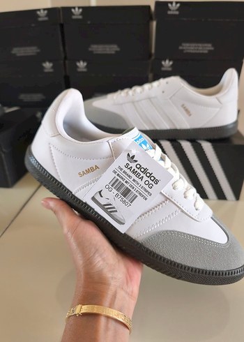 44 Beden Adidas Samba Beyaz Gri Spor Ayakkabı