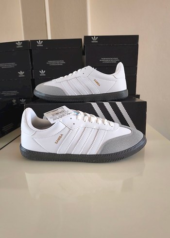 Adidas Samba Beyaz Gri Spor Ayakkabı