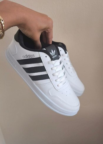 Adidas Adidas Beyaz Siyah Erkek Spor Ayakkabı