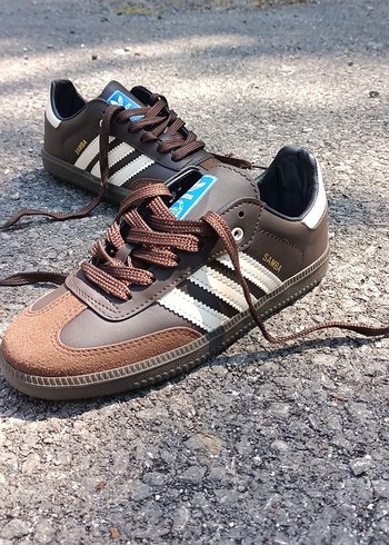 37 Beden kahverengi Renk Adidas Samba Kahverengi Süet Sneaker