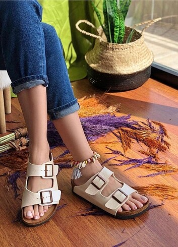 37 Beden beyaz Renk Birkenstock Bayan terlik