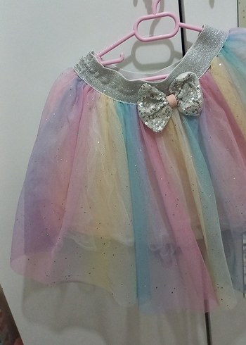 renkli tüllü cocuk etek - Görsel 2