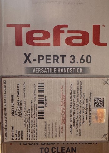 Tefal Kablosuz Gri Elektrikli Süpürge - Görsel 5