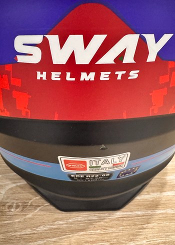 Renkli Biker Motosiklet Kaskı Velcro - Görsel 11