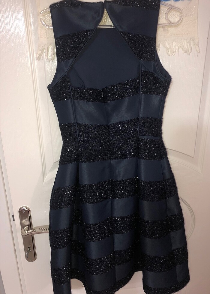 Simli abiye elbise - Görsel 5