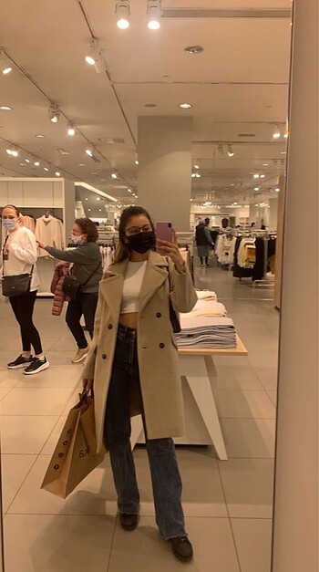 xs Beden camel Renk Koton Kaban