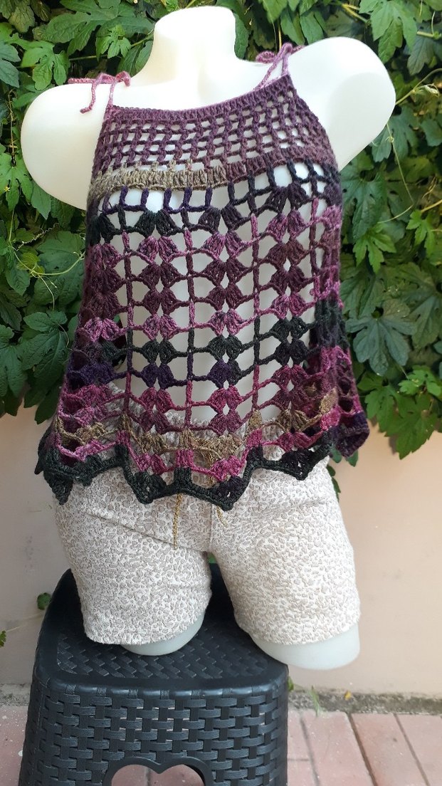 Dantel Detaylı Bohem Askılı El emeği #bluz #crop #büstiyer - Görsel 2