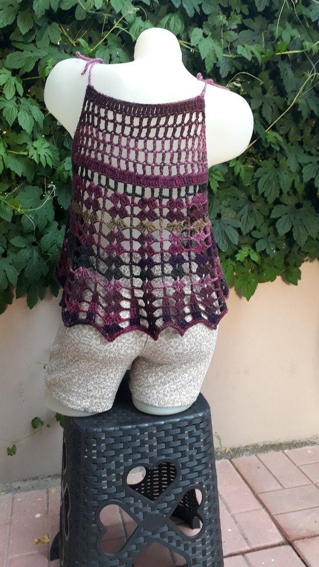 Dantel Detaylı Bohem Askılı El emeği #bluz #crop #büstiyer - Görsel 4