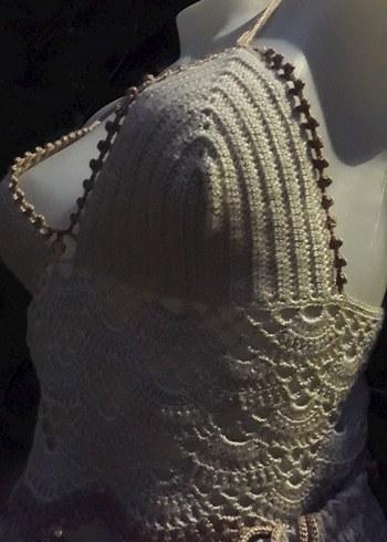 Bohem tarz el emeği #bluz #crop #büstiyer - Görsel 3