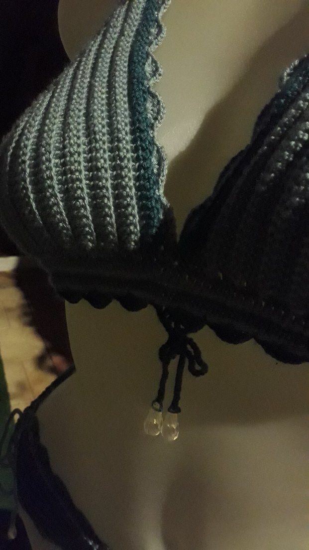 Yeşil Örgü Mini Bikini Takımı - Görsel 3