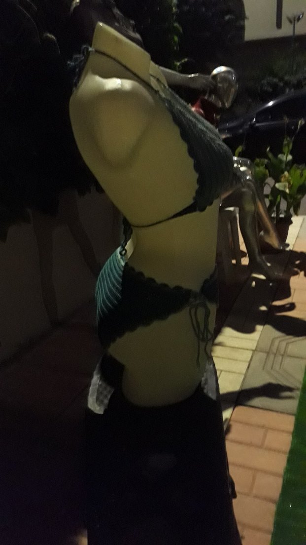 Yeşil Örgü Mini Bikini Takımı - Görsel 4