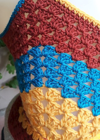 Zigzag desenli el emeği #bluz #crop #büstiyer - Görsel 4