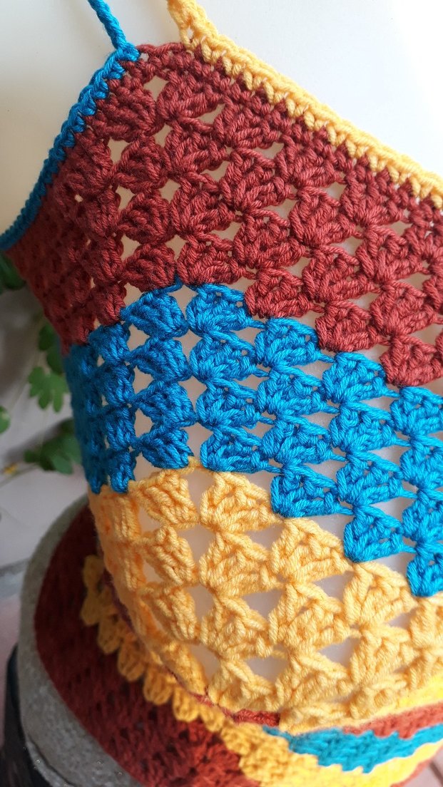 Zigzag desenli el emeği #bluz #crop #büstiyer - Görsel 4