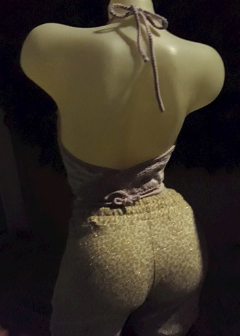 Mor ve lila desenli el emeği #bluz #crop #büstiyer - Görsel 4