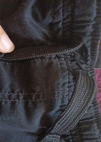 5 Yaş Beden Düğmeli siyah ici polarli Erkek Çocuk Pantolon