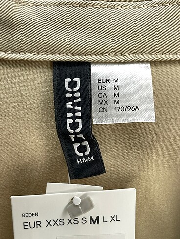 m Beden çeşitli Renk H&M Trenchcoat %70 İndirimli.