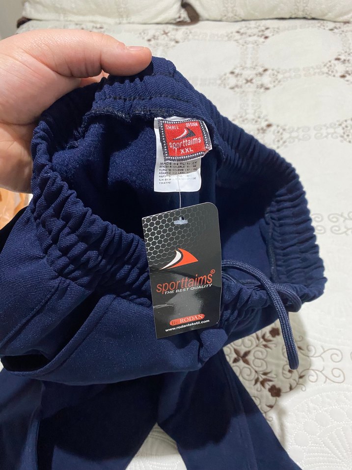 Lacivert Rahat Kesim Eşofman Altı - Görsel 4