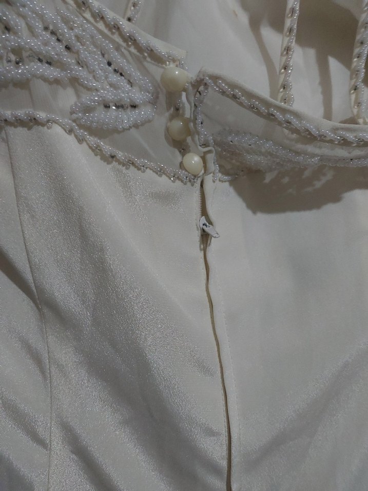 Bohem Tarzı Uzun Düz Kesim Gelinlik abiye - Görsel 4