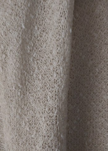 beyaz Kadın Örgü Hırka Uzun Kollu - Görsel 2