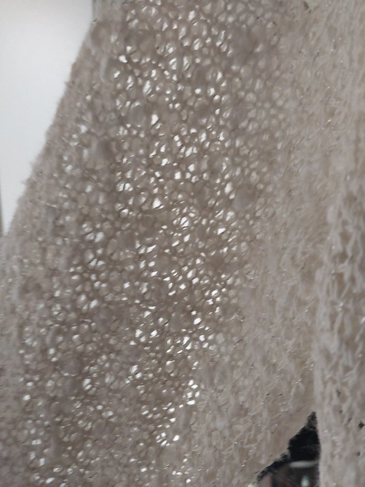 beyaz Kadın Örgü Hırka Uzun Kollu - Görsel 4