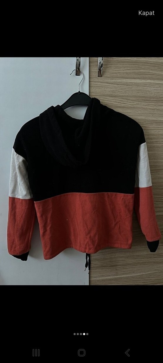 Kadın Kapüşonlu Fermuarlı Sweatshirt - Görsel 3