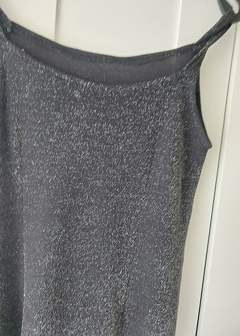 Gri Drapeli Abiye Elbise - Görsel 2