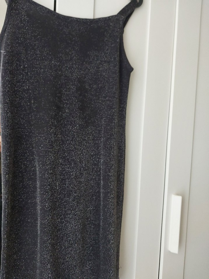 Gri Drapeli Abiye Elbise - Görsel 3