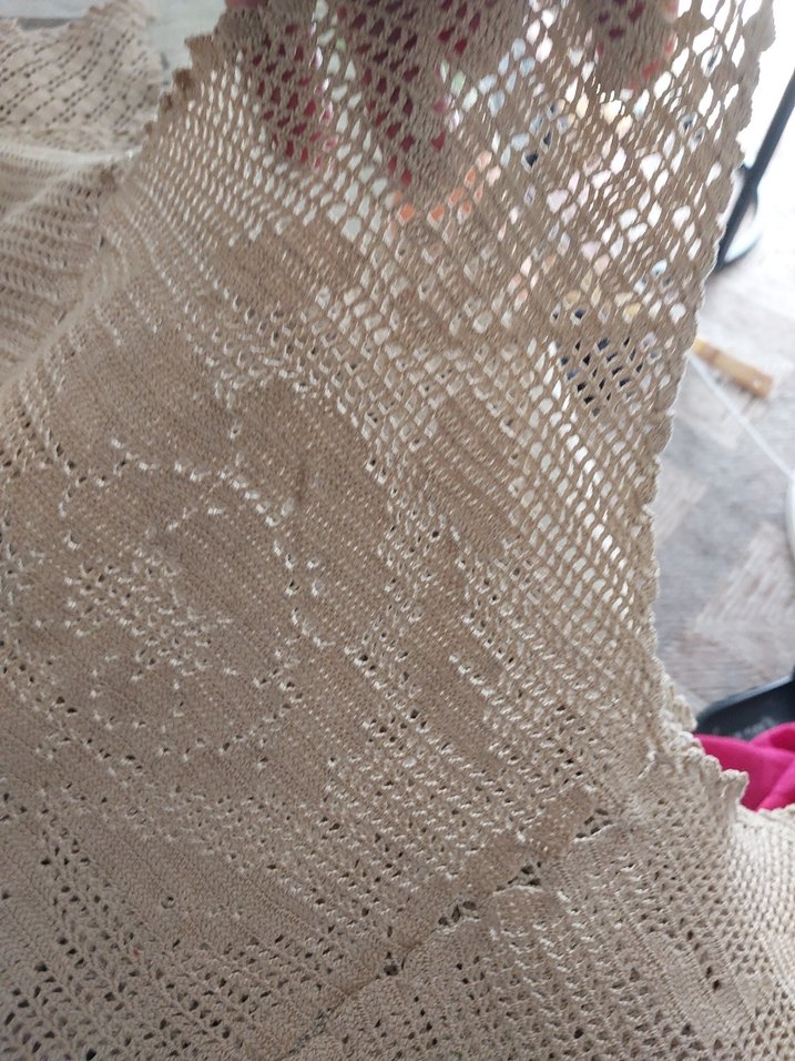 Bohem Tarz El Yapımı Örgü Masa Örtüsü - Görsel 3