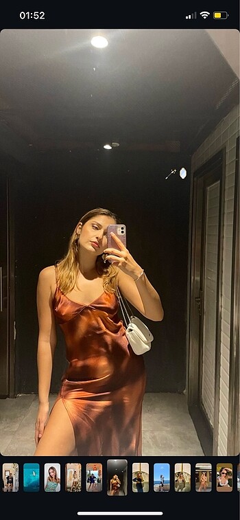Bershka uzun elbise