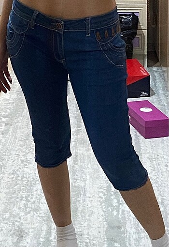 Elisabetta franchi denim capri
